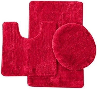 Rotes Badliebes-Set: 3 Teile – Luxuriöse Entspannung für dein Badezimmer!